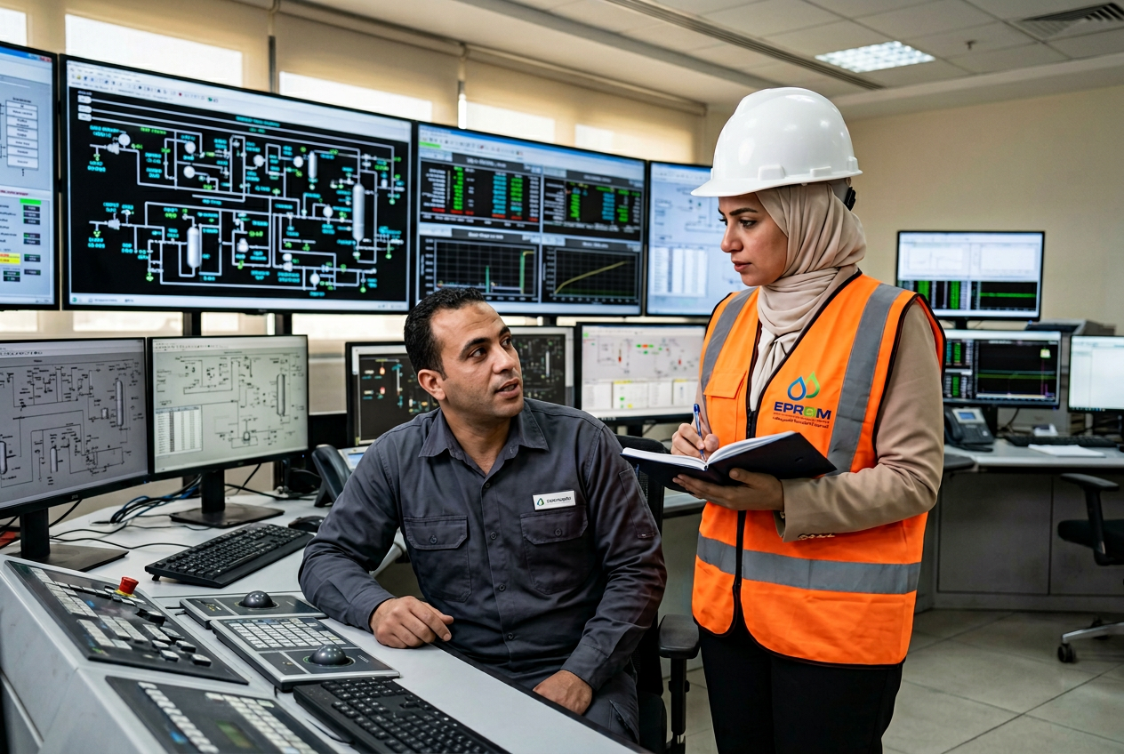 EPROM consultant interviewing control room operator