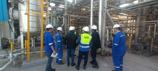 EPROM team field walkthrough at refinery